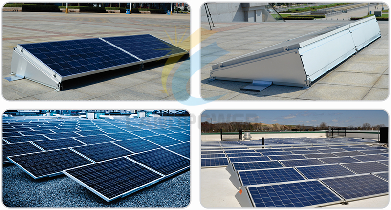 Flat Roof Ballasted Solar Mounting