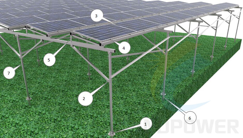 Agriculture pv structure