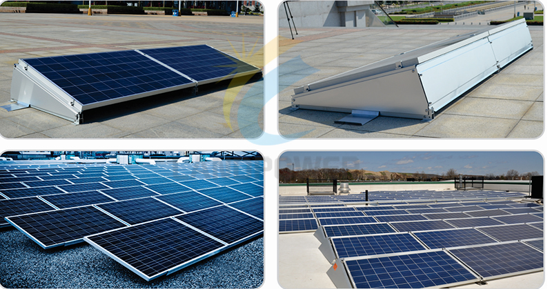 solar flat roof mounting
