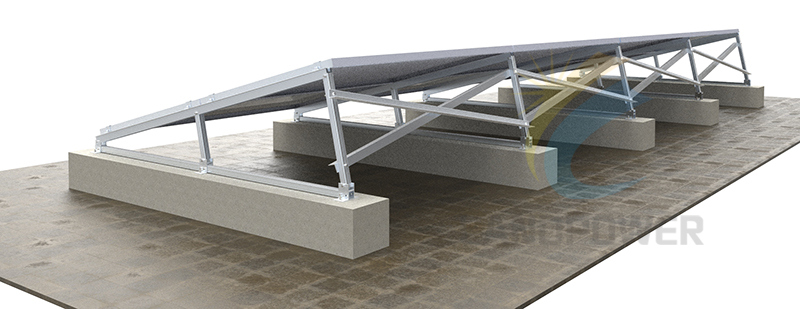 solar panel flat roof mounting frame